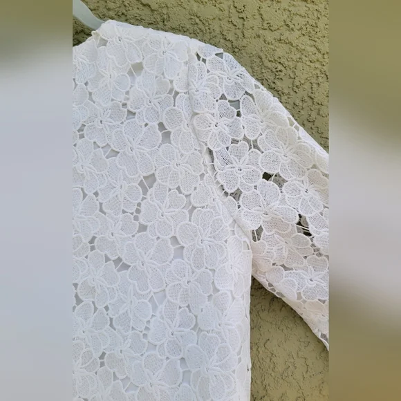 Tuckernuck White V-neck Eyelet Lace Jamie Dress - Picture 5 of 8